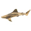 Zerodeko Brass Shark Decor Creative Indoor Tabletop Ornament Unique Shark