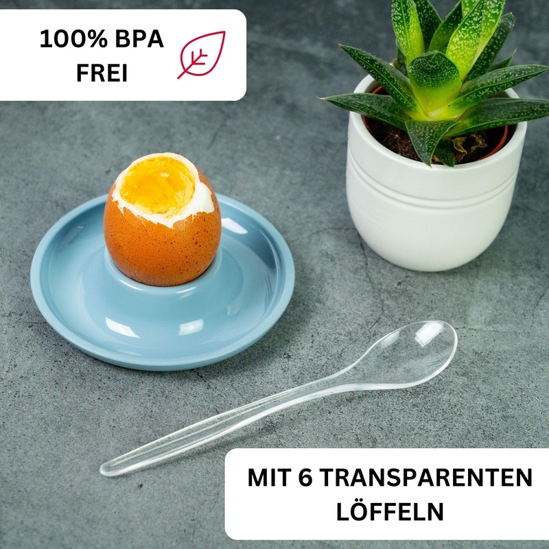 Westmark 206222E7 Egg Cups SAN ABS Blue 6 Pieces +