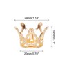 sourcing map Crystal Ball Display Holder Crown Shaped Egg Stand