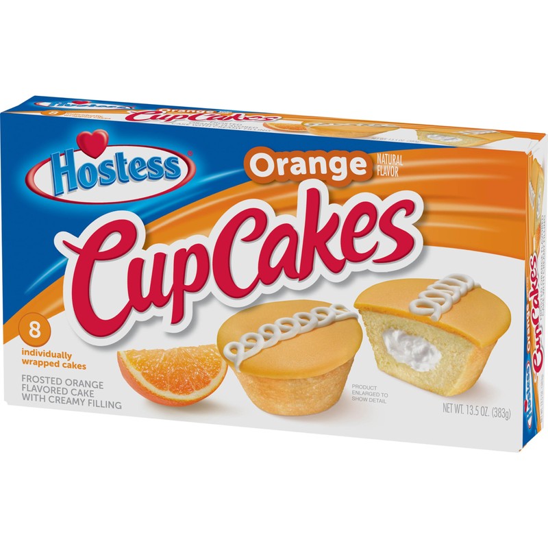 Hostess Orange Flavored Cupcakes (Pack of 48)