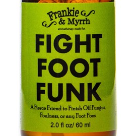 Frankie & Myrrh Fight Foot Funk | All Natural Lemongrass and Tea Tree Essential Oil Spray for Stinky Feet and Shoes