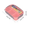 Individual Sealed Lunch Box Children Lunch Box 4 Compartment Lunch