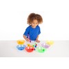 TickiT 73117 Translucent Colour Sorting Bowls, Red, Orange, Yellow, Green,