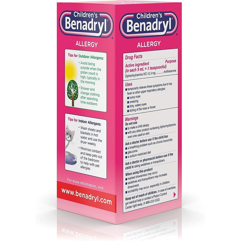 Benadryl Childrens allegry Liquid 2X 8 oz