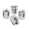 Cross Cable Clamps 4Pcs, M12x5mm Cross Wire Rope Clip, 316