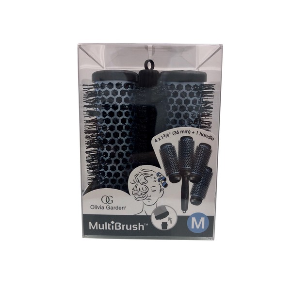 Olivia Garden Multibrush Detachable Thermal Styling Brush Kit 4 x 1 3/8" (36 mm)