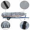 munirater 12FT 210D Grey Boat Cover Heavy Duty Trailerable Replacement
