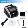 TIHOO Money Counter with UV, MG, IR Counterfeit Detection, Portable