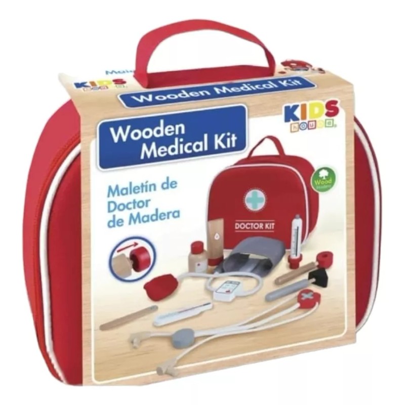 Doctor Juguetes Kit Doctor Madera Con Estuche Para Niños