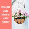 LaLaGreen Outdoor Hanging Baskets for Plants (16 Inch, 6 Pack)
