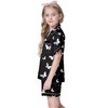 Satin Pajamas for Girls, 2 Pcs Sleepwear Short Sleeve Pajama