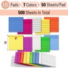 Mr. Pen- Transparent Sticky Notes, 3"x3", 10 Pads, 7X Lined,