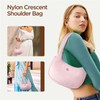 Mini Shoulder Bag Women Nylon Crescent Bag Underarm Shoulder Purse