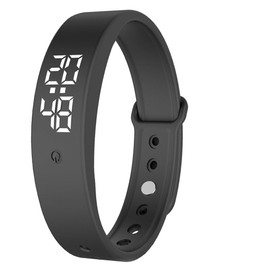 RANJIMA Vibration Alarm Watch Bracelet, Vibration Alarm Reminder Watch, Silent Vibrating Alarm Reminder Watch with Timer and 6 Daily Alarms, Drinking Reminder Alarm Medication Alarm Clock, black,