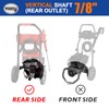 TOOLCY 7/8" Shaft Vertical Pressure Washer Pump - Max 3100