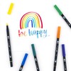 Tombow Dual Brush Marker 10-Piece Set: Primary
