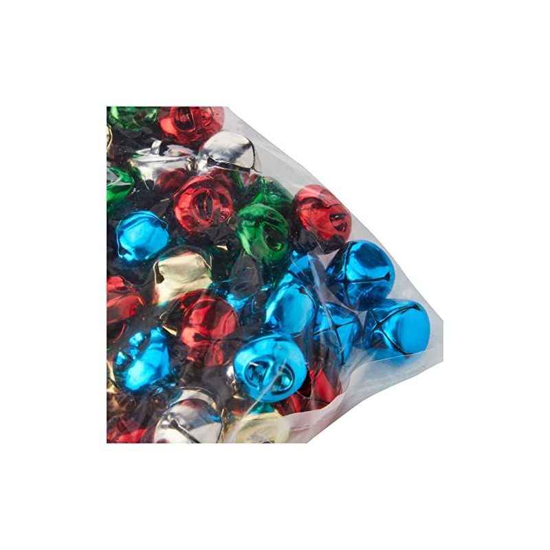 Multi Coloured Craft Jingle Bells for Children Christmas Noise Maker