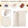 10 PCS Single Shoe Bag for Travel, Suede Shoe Bags