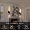 Battery Operated Wall Sconces Set of Two with Remote Control,