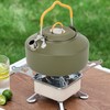 1L Outdoors Kettle Heat Resisting Stainless Steel Teapot Portable Camping