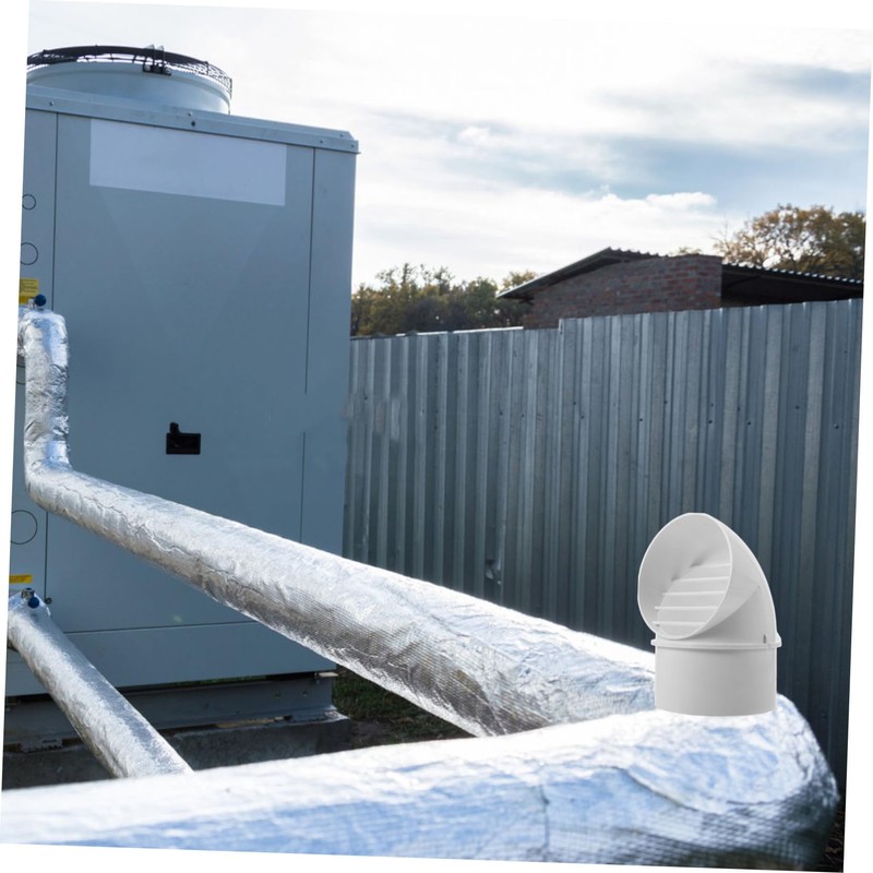 LALAFINA Outdoor PVC Windproof Ventilation Cap for Kitchen Exhaust Durable