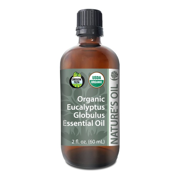 Best Eucalyptus Essential Oil Pure Certified Organic Therapeutic Grade 60ml