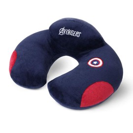 URAQT Kids Travel Neck Pillow - Super Soft and Comfortable Neck Support Cushion, Supports Head, Neck & Chin, Travel Rest Pillow Cushion, Suitable for Adults Kids (Blue)