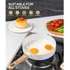 MICHELANGELO Small Frying Pan Nonstick - 6 Inch Single Egg