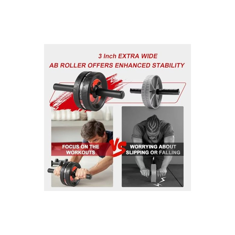 Rueda de rodillo abdominal,Ab Roller Wheel Exercise Equipment for Core