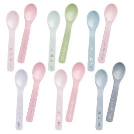 Stephen Joseph Silicone Baby Spoons, One size, Space