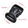 AMORNPHAN 4 Pieces 1 Inch Plastic Quick Release Buckles and