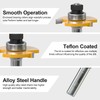 XDENGP 1/2 Shank 3 Wing Slotting Cutter Router Bit for