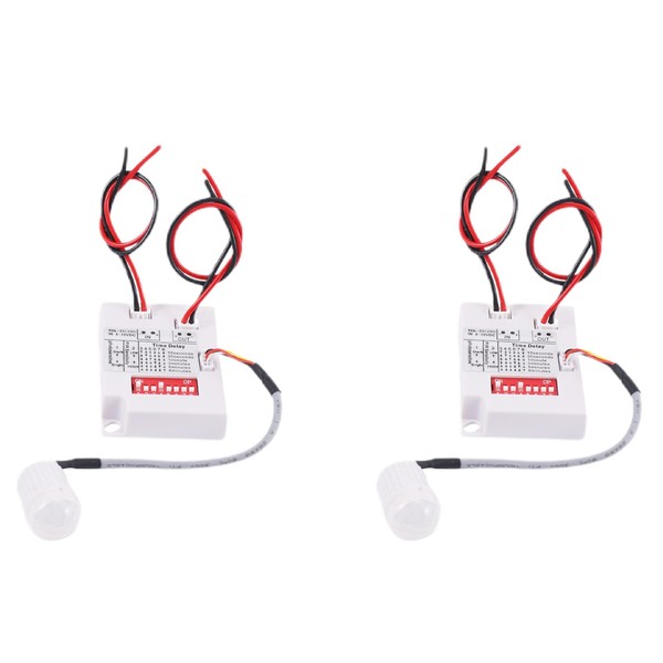 Niejgay 2X 12V 24V PIR Motion Sensor Switch IR Infrared
