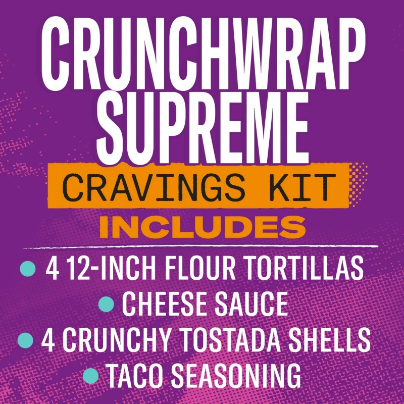 Taco Bell Crunchwrap Supreme cravings Kit, 22.6 Oz Box...