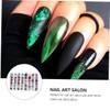 Baluue 3sets DIY Nail Set Sequin Glitter Nail Art Stickers