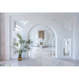 DORCEV 9x6ft Modern Room Interior Backdrop Boudoir Living Room Backdrops Zoom Meeting Modern House Interior Office Photography Background Birthday Wedding Bridal Shower Inside House Wallpaper Props