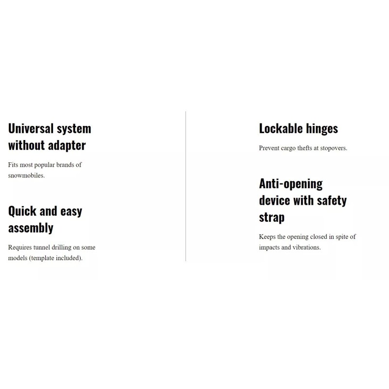 Kimpex Connect Mounting Base, Universal Snowmobile Tunnel Mounting System 402100