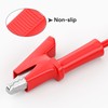Cleqee 4 mm Stackable Banana Plug to Crocodile Alligator Clips
