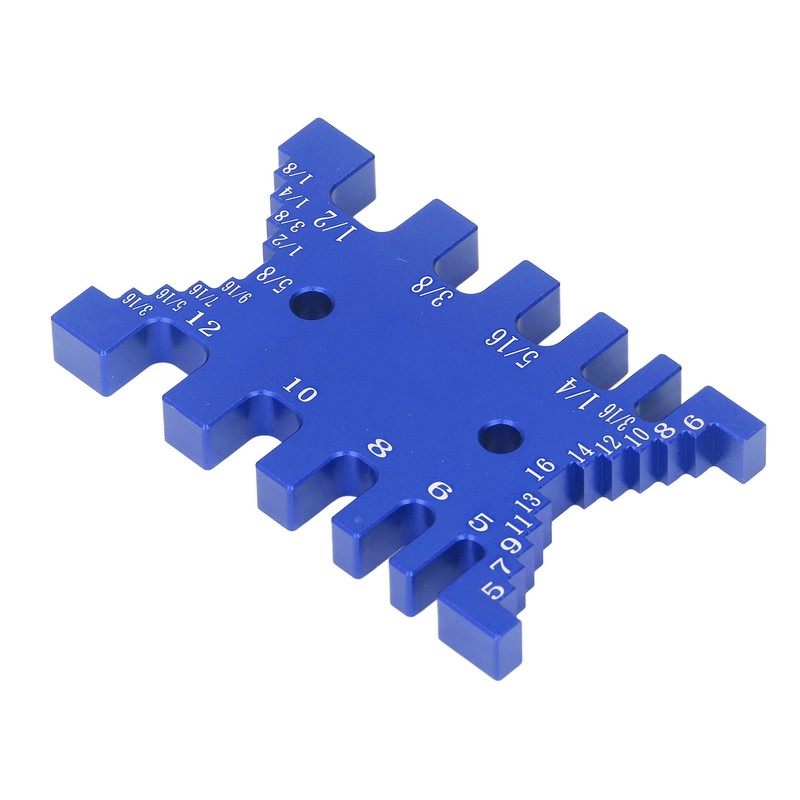 Dovetail Jig Tenon Caliper Aluminum Metric Imperial Scale Card Measuring