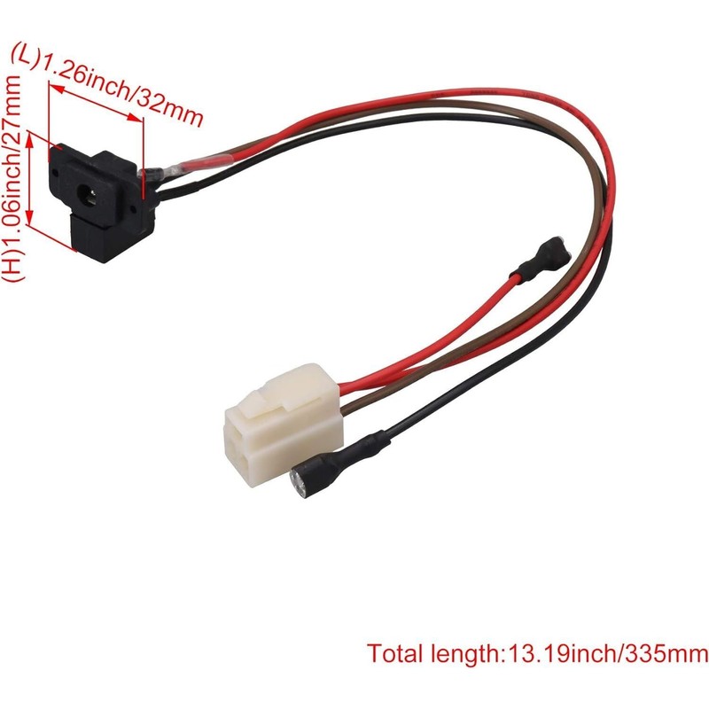 3 Pin-Charging Port Kids Ride On Car Accessory Power Charging