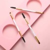 Docolor Eyebrow Brushes, Duo Eyebrow Spoolie Professional Angled Perfect for