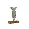 27th Anniversary Holding Hands Decoration – Free Standing Rustic Metal