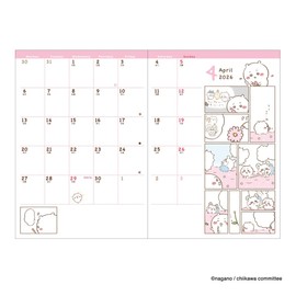 2026 Planner B6 Comic Monthly Diary Chiikawa/Treasure