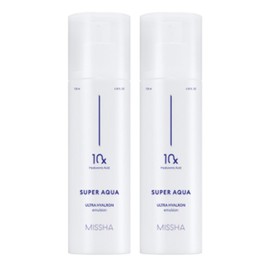Misha Missha Super Aqua Ultra Hyaluron Emulsion, 130ml, 2 pieces / 미샤 수퍼 아쿠아 울트라 히알론 에멀전, 130ml, 2개