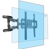 HILLPORT TV Wall Mount Vertical Supports 40-80" Full Motion Rotate