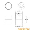 POWERTEC 70125-P2 Dust Port Adapter for 4 Inch Pipe to