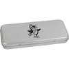 'Happy Penguin Ice Skating' Metal Hinged Stationery Tin/Storage Box (TT00249874)