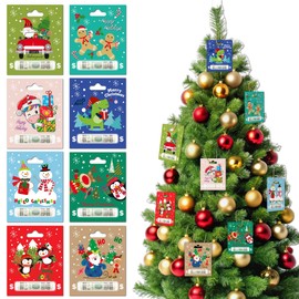 BFFPOSI Christmas Money Holders for Cash - 8 Pcs Money Holder for Cash Gift, Unique Christmas Cards, Christmas Decorations & Christmas Tree Ornaments, Ideas for Kids, Adults, Family