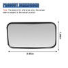 UHANBUT 2PCS Rectangular Blind Spot Mirror for Car, HD Glass