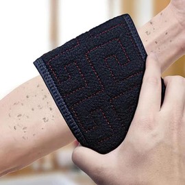 Exfoliating Back Scrubber for Shower, Back Washer with Handles, Exfoliating Washcloth Body Exfoliator Bath Tool to Scrub Your Body Deeply for Men & Women Exfoliation (Black)